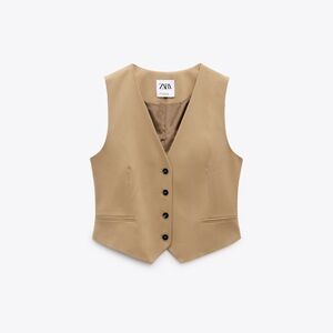 NWOT. Never worn. Zara brown vest.